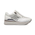 Sneakers argento da donna con zeppa 4 cm Lora Ferres, Donna, SKU w014000574, Immagine 0